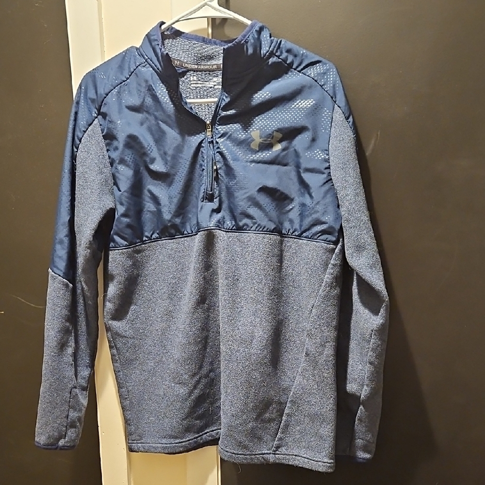 Under Armour Navy and Heathered Gray Pullover